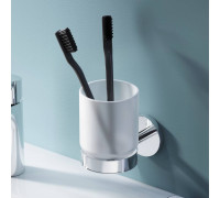 Стакан стеклянный с настенным держателем AM.PM X-Joy A85A34300