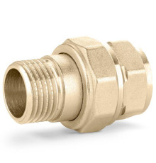 Разъемное соединение LD Pride прямое НР-ВР 1 с прокладкой O-RING LD.65.520.25