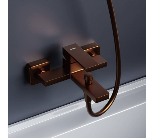 Смеситель для ванны и душа AM.PM Gala розовое золото F531000500