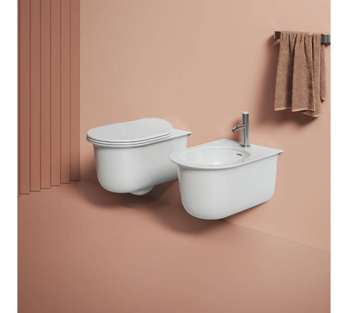 Унитаз подвесной Artceram Chic безободковый 38х53 см белый CHV001 01 00