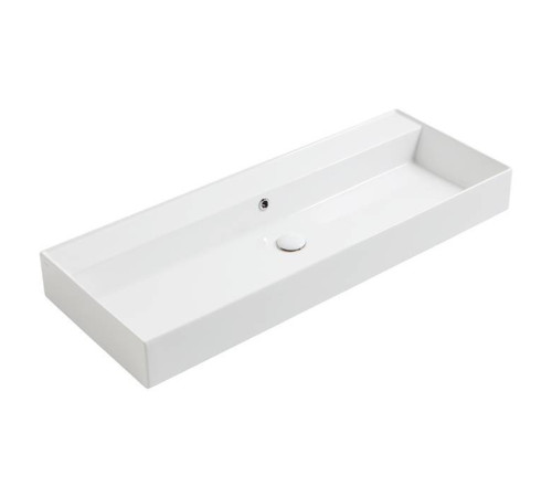 Раковина подвесная Simas Agile 121х46 см без отверстия белый AG121 bi*0