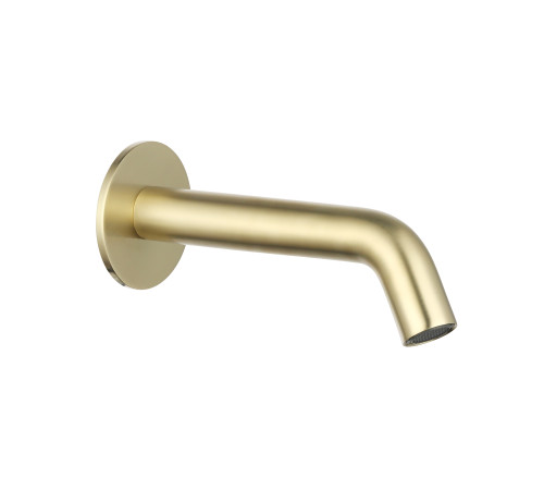 Излив встраиваемый AQUAMET 110-180 мм латунь золото шлифованное AQM8302BG