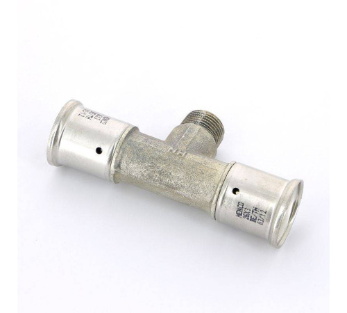 Тройник пресс латунный HENCO с наружной резьбой 26x1/2x26 14P-260426