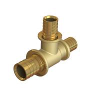 Тройник редукционный аксиальный ELSEN Monolit 25x25x16 мм латунь EFA31.252516B