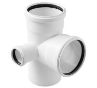 Крестовина двухплоскостная левая ELITE 110х110х50 мм 87 градусов белая 36548