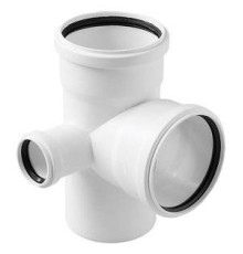 Крестовина двухплоскостная левая ELITE 110х110х50 мм 87 градусов белая 36548