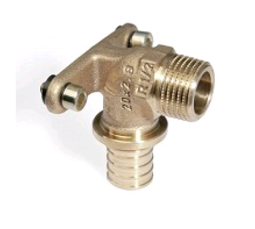 Угольник настенный REHAU RAUTITAN RX+ 20-R 1/2 НР бронза 14563653001