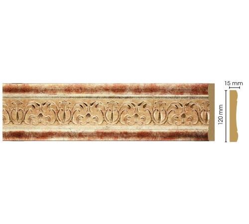 Молдинг DECOMASTER 162-127 120х15х2400 мм 162-127