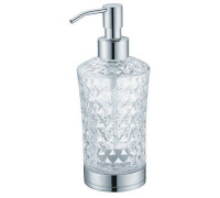 Дозатор для жидкого мыла Boheme настольный латунь/хрусталь хром 10223