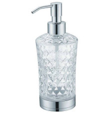 Дозатор для жидкого мыла Boheme настольный латунь/хрусталь хром 10223