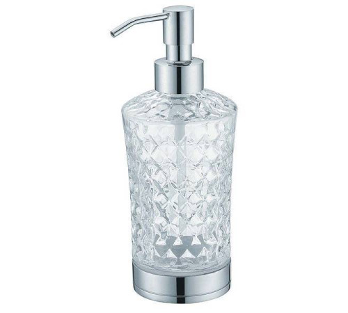 Дозатор для жидкого мыла Boheme настольный латунь/хрусталь хром 10223