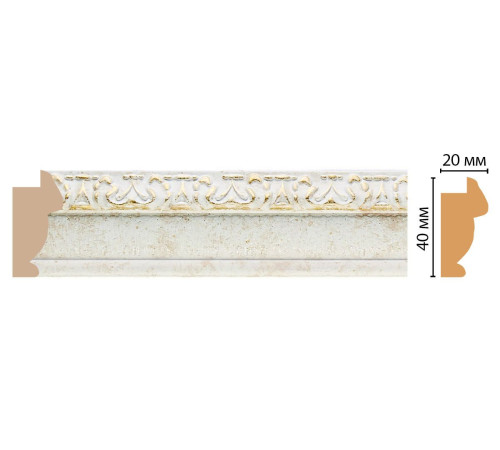 Багет интерьерный DECOMASTER 807-41 40х20х2900 мм 807-41