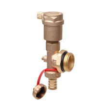 Концевая секция коллектора Danfoss FHF-EA 1 с дренажным клапаном и воздухоотводчиком 088U0785