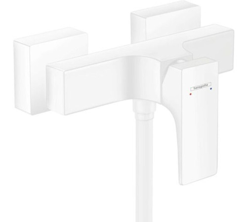 Смеситель для душа Hansgrohe Metropol однорычажный внешний монтаж матовый белый 32560700
