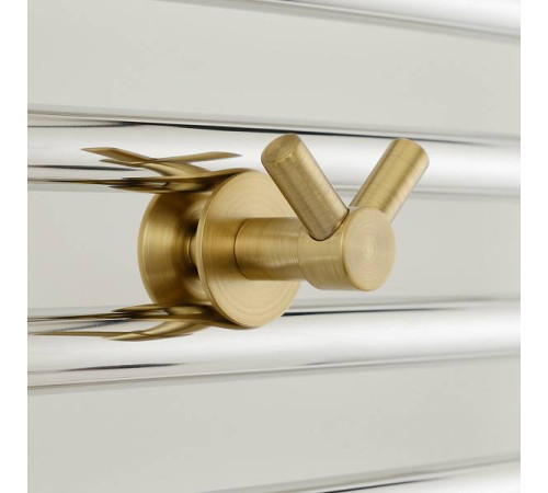 Крючок двойной подвесной Сунержа Виктория для полотенцесушителя состаренная латунь 051-2010-0002