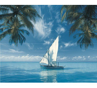 Панно из 2-х плиток Ceradim Ocean Sailboat 40х50 см КПН16Sailboat
