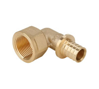 Угольник аксиальный Gappo латунь 20 мм х 1/2 ВР G1311