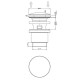 Донный клапан автоматический Gessi Technical Accessories StopGo с переливом Finox 01408#149