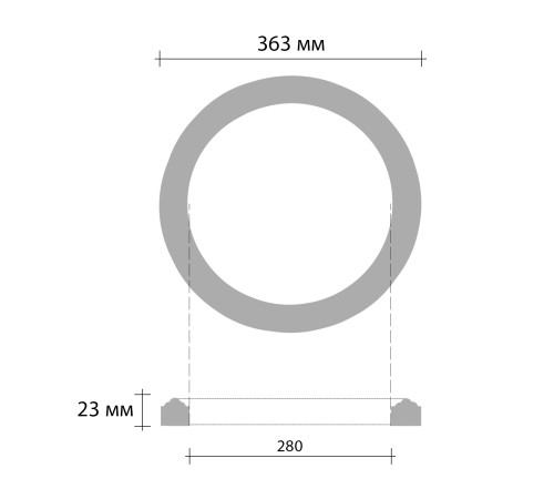 Розетка потолочная DECOMASTER 80204/20 диаметр 363 мм 80204/20