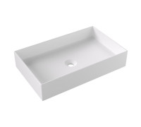 Раковина Ceramica Alice HIDE 60x37х12 см накладная белый матовый 31130109