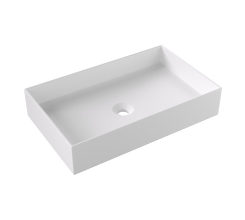 Раковина Ceramica Alice HIDE 60x37х12 см накладная белый матовый 31130109
