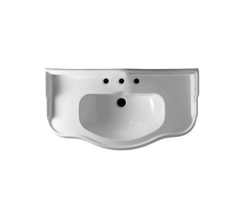 Раковина подвесная Kerasan Retro 100х54.5 см 3 отверстия белая 105001