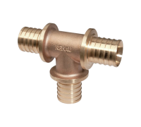 Тройник равнопроходной REHAU RAUTITAN RX 25 мм бронзовый 14564521001