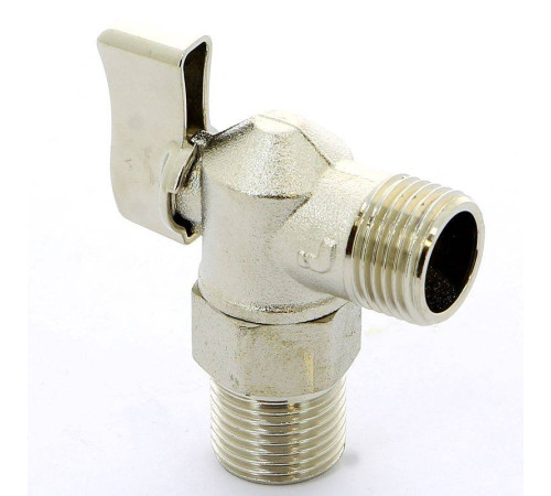 Кран шаровой для подключения бачков ITAP 1/2 никелированный 391