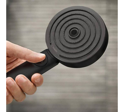 Ручной душ Hansgrohe Pulsify 105 3jet Relaxation EcoSmart черный матовый 24111670