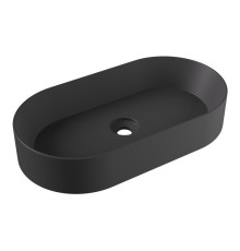 Раковина накладная Alice SPY Oval 65x36 см черный матовый 34240108
