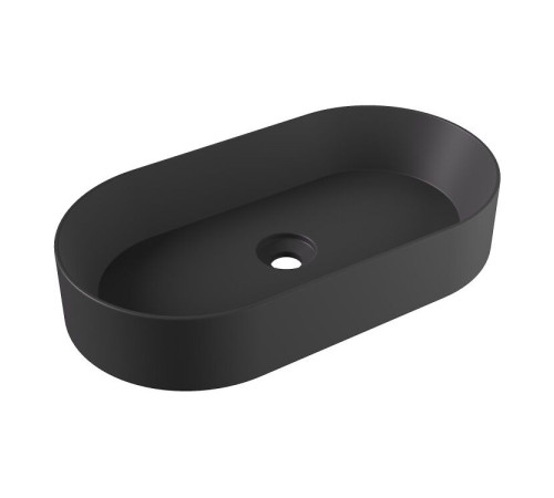 Раковина накладная Alice SPY Oval 65x36 см черный матовый 34240108
