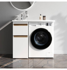 Тумба под столешницу для стиральной машины напольная AM.PM X-Joy 40 см 2 ящика белый глянец M85AFSX0402WG