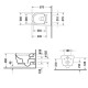 Комплект унитаз подвесной Duravit ME by Starck Rimless 57х37 см с сиденьем SoftClose 45290900A1