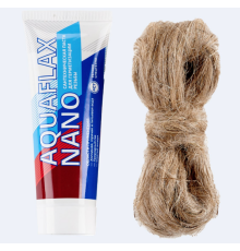 Паста уплотнительная, Aquaflax nano, 80 г тюбик   20 г лён, набор в пакете