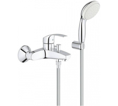 Смеситель для ванны GROHE Eurosmart с душевым набором хром 3330220A