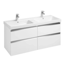 Тумба под раковину Roca The Gap 120 см 4 ящика белый глянец Z.RU93.0.763.7