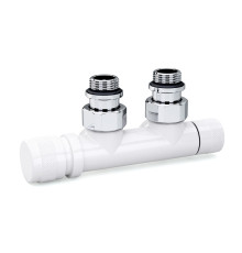 Узел нижнего подключения SR Rubinetterie Tondera угловой левый 1/2x3/4 Белый 0683-1500VCEA