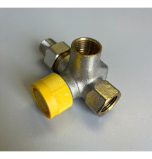 Вентиль трехходовой Oventrop Ду 15 1/2 с обходным участком левый 1180582