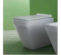 Унитаз приставной SIMAS Baden Baden безободковый 56х36 см белый F91/BB01bi