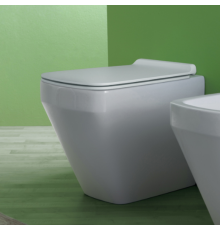 Унитаз приставной SIMAS Baden Baden безободковый 56х36 см белый F91/BB01bi