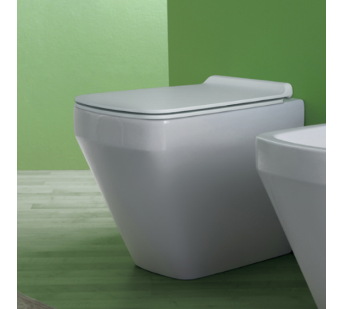 Унитаз приставной SIMAS Baden Baden безободковый 56х36 см белый F91/BB01bi