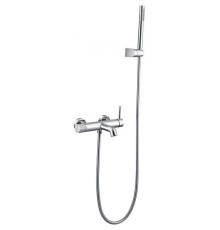 Смеситель для ванны Boheme Uno настенный с душем хром 463-CR