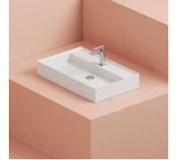 Раковина накладная Artceram Scalino 75х48 см без перелива белый SCL008 01 00