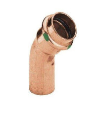 Угол медный Viega Profipress 45° 35 мм однораструбный с SC-Contur 292539