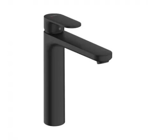 Смеситель для раковины Hansgrohe Vernis Blend 190 однорычажный без сливного гарнитура матовый черный 71582670
