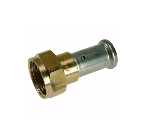 Муфта пресс HENCO с накидной гайкой 16x1/2 латунь 26P-16Z04