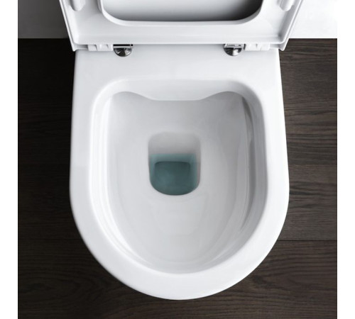 Унитаз приставной Laufen Kartell 56x37x43 см безободковый Rimless белый 8.2333.7.000.000.1