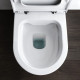 Унитаз приставной Laufen Kartell 56x37x43 см безободковый Rimless белый 8.2333.7.000.000.1