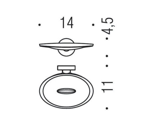 Мыльница подвесная Colombo Design Plus PVD нержавеющая сталь W4901.HPS1