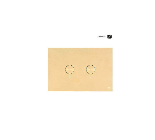 Кнопка смыва OLI BLINK пневматическая антивандальная сталь золото 878781